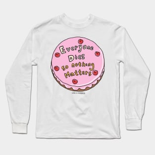 Happy Cake English Long Sleeve T-Shirt